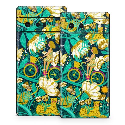Cheetah Garden Google Pixel 6 Series Skin