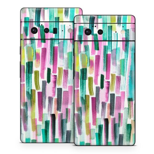 Colorful Brushstrokes Google Pixel 6 Series Skin