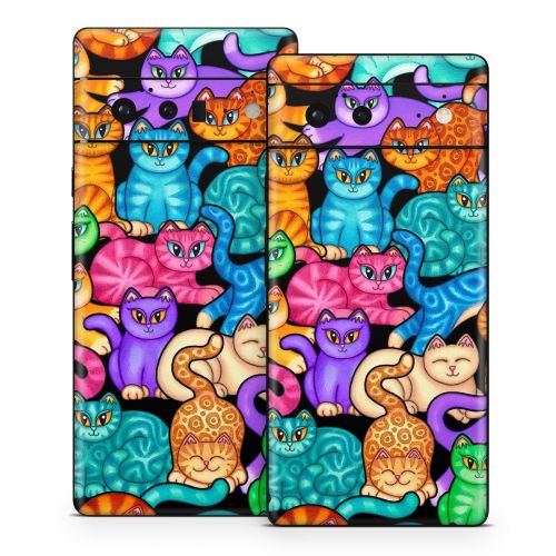 Colorful Kittens Google Pixel 6 Series Skin