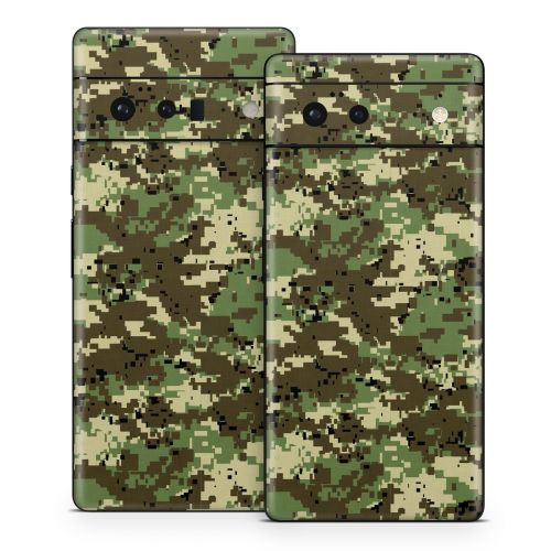 Digital Woodland Camo Google Pixel 6 Series Skin