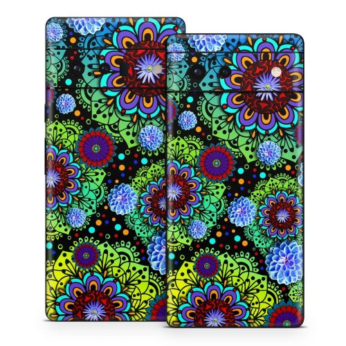 Funky Floratopia Google Pixel 6 Series Skin