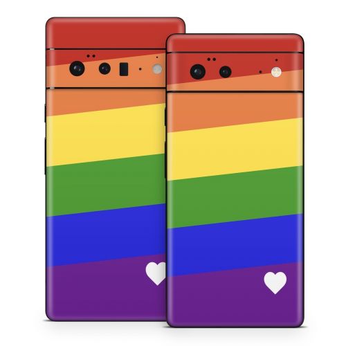 Rainbow Stripe Google Pixel 6 Series Skin