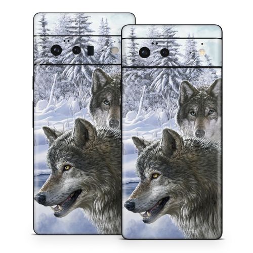 Snow Wolves Google Pixel 6 Series Skin