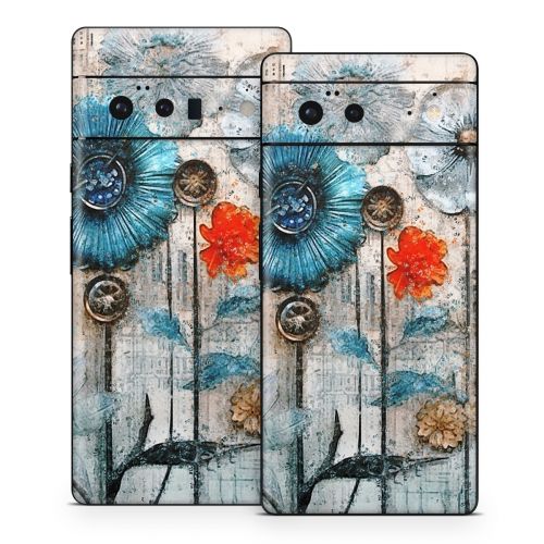 Steampunk Flowers Google Pixel 6 Series Skin