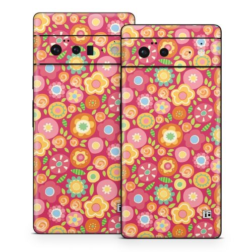 Flowers Squished Google Pixel 6 Series Skin