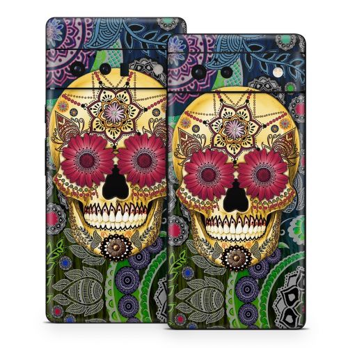 Sugar Skull Paisley Google Pixel 6 Series Skin