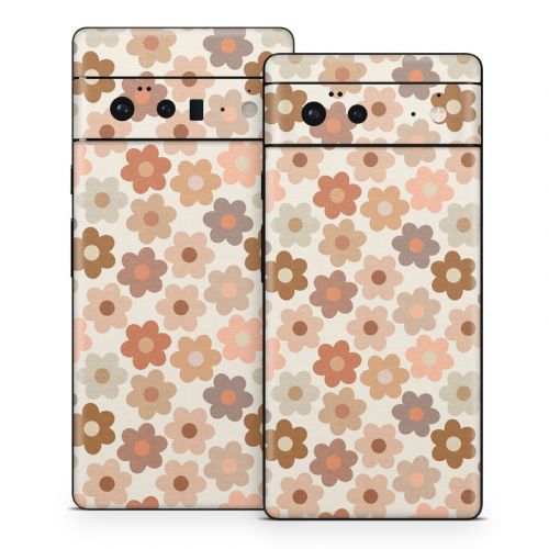 Terracotta Daisies Google Pixel 6 Series Skin