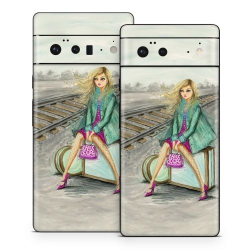 Lulu Waiting by the Train Tracks Google Pixel 6 Series Skin