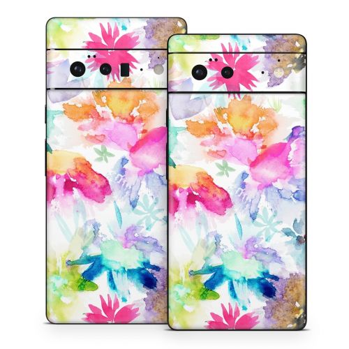Watercolor Spring Memories Google Pixel 6 Series Skin