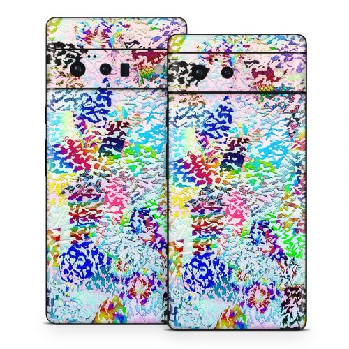White Etching Google Pixel 6 Series Skin