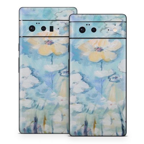 White & Blue Google Pixel 6 Series Skin