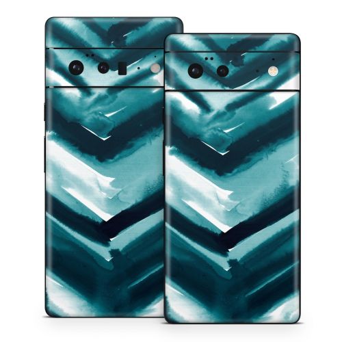 Watercolor Chevron Google Pixel 6 Series Skin