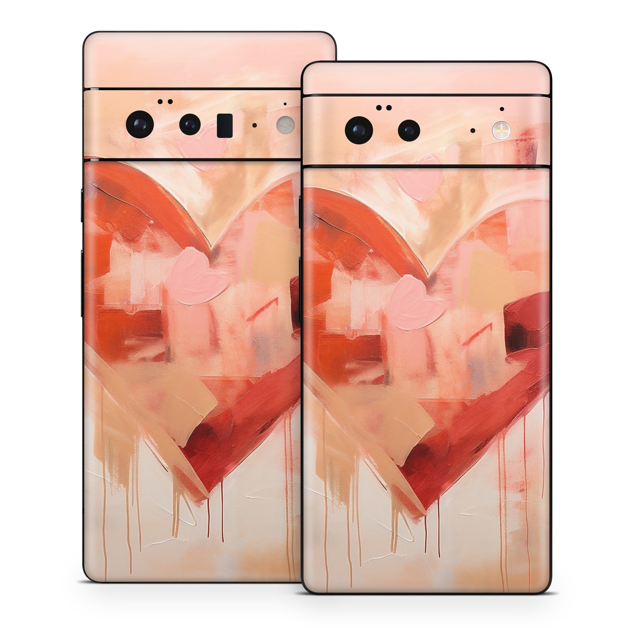 Google Pixel 6 Series Skin design of Paint, Art paint, Orange, Art, Font, Red, Painting, Tints and shades, Creative arts, Petal, with red, yellow, orange, pink, black, white colors