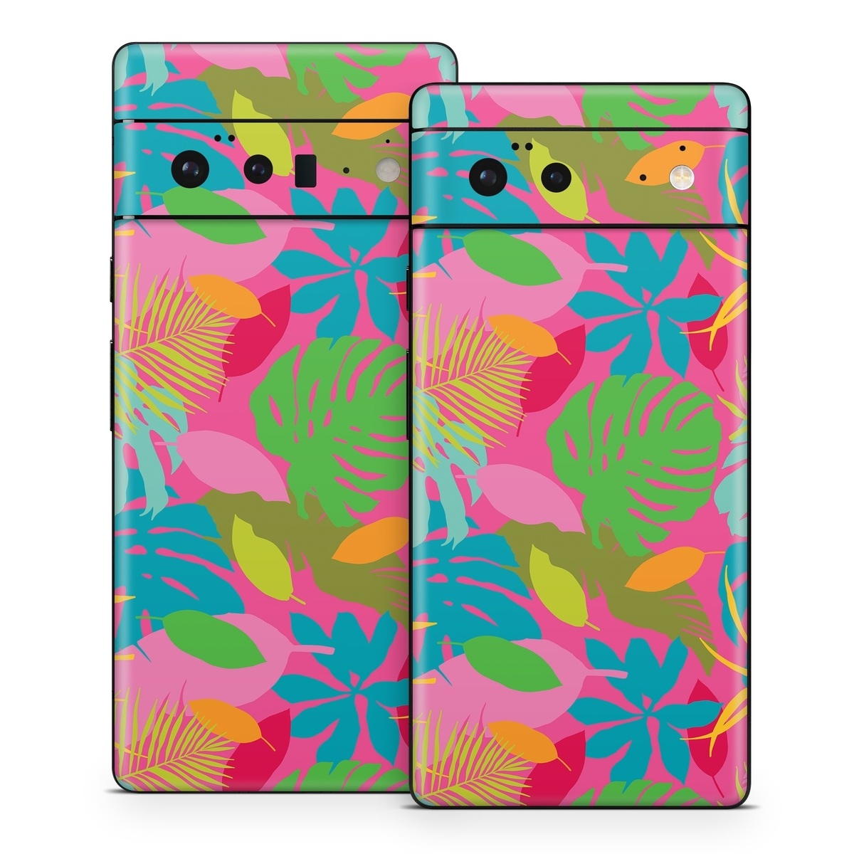 Google Pixel 6 Series Skin design of Organism, Pink, Rectangle, Magenta, Aqua, Art, Symmetry, Pattern, Painting, Electric blue, with pink, green, blue, yellow, orange, red colors