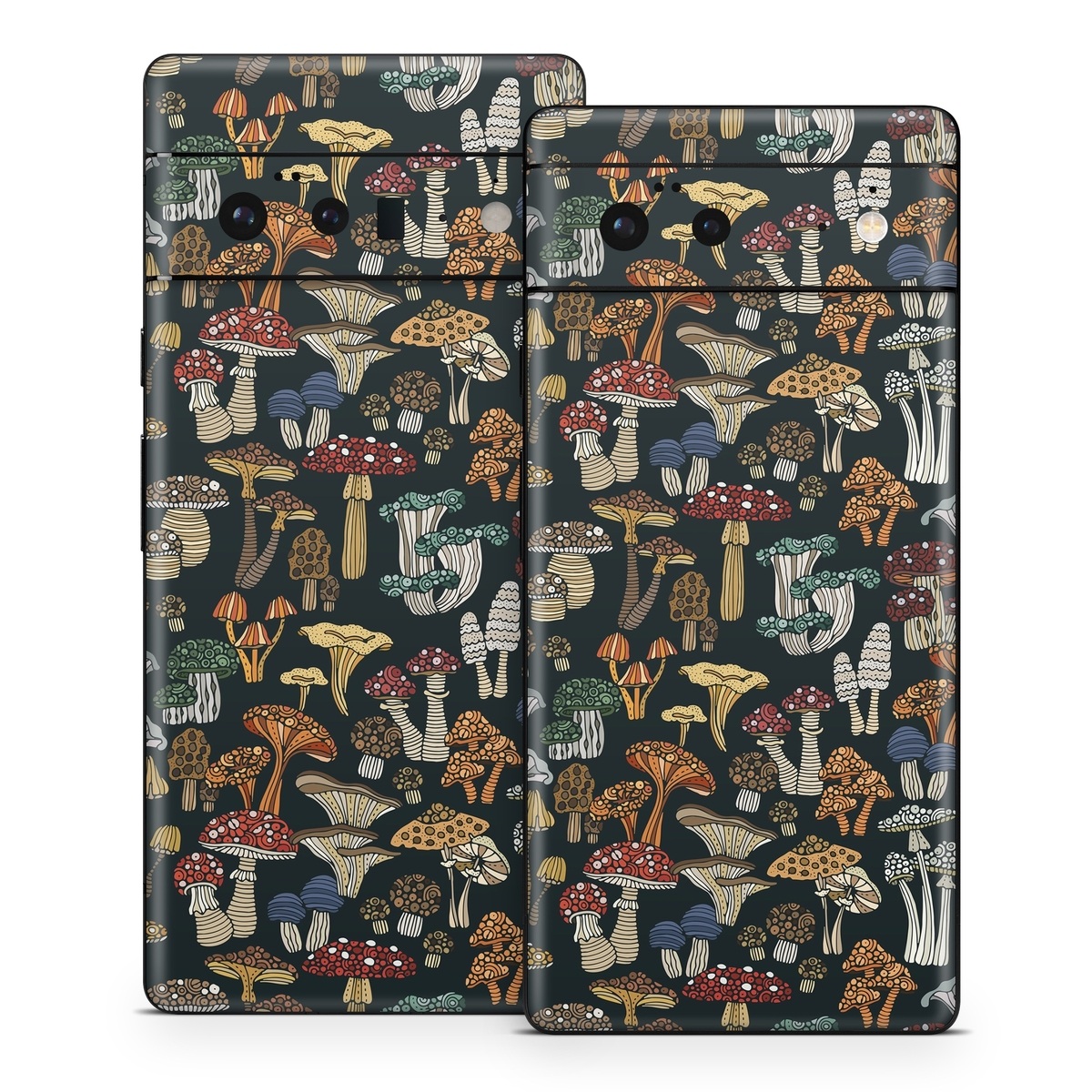 Google Pixel 6 Series Skin design of Brown, Textile, Sleeve, Art, Font, Pattern, Collage, Painting, Illustration, Event, with black, white, blue, red, yellow, orange colors