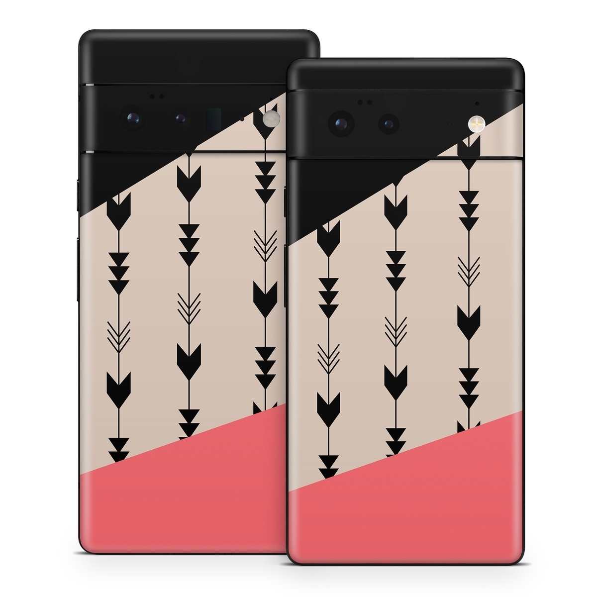 Google Pixel 6 Series Skin design of Line, Pattern, Design, Font, Illustration, with black, gray, pink colors