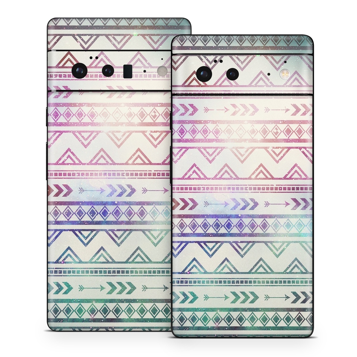 Google Pixel 6 Series Skin design of Pattern, Line, Teal, Design, Textile, with gray, pink, yellow, blue, black, purple colors