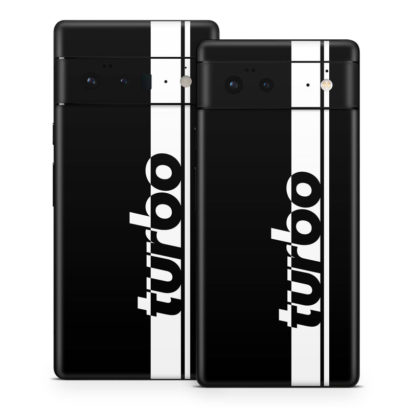 Google Pixel 6 Series Skin design of Font, Tints and shades, Rectangle, Electric blue, Logo, Brand, Graphics, Pattern, Darkness, Monochrome photography, with black, white colors