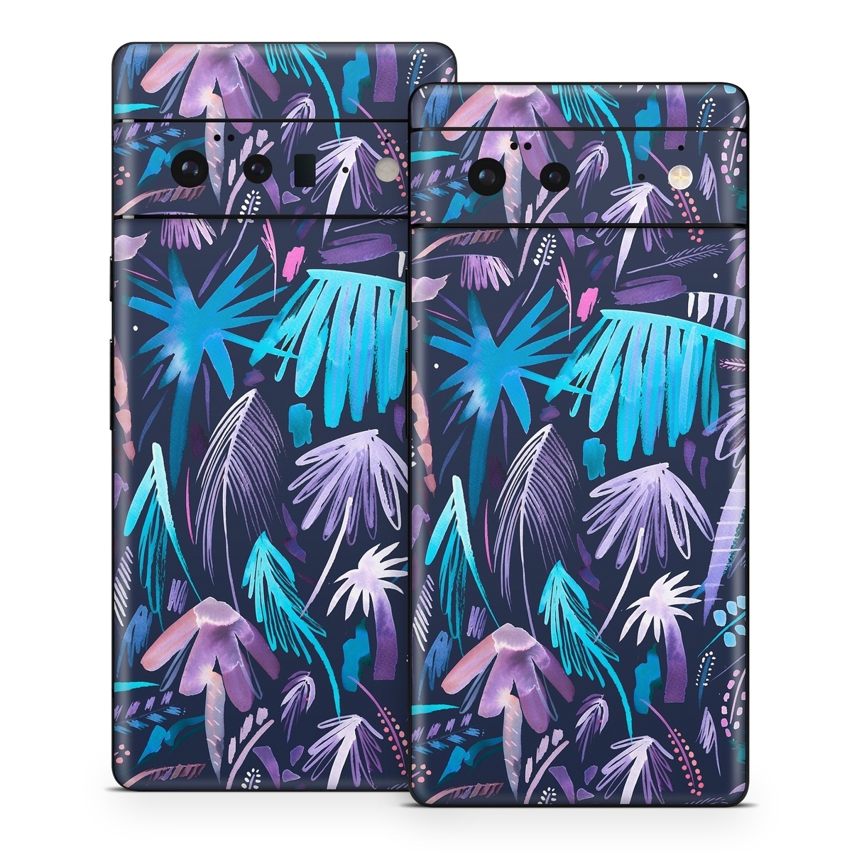 Google Pixel 6 Series Skin design of Purple, Blue, Graffiti, Pattern, Psychedelic art, Art, Violet, Lilac, Design, Electric blue, with blue, purple, black, white, pink colors
