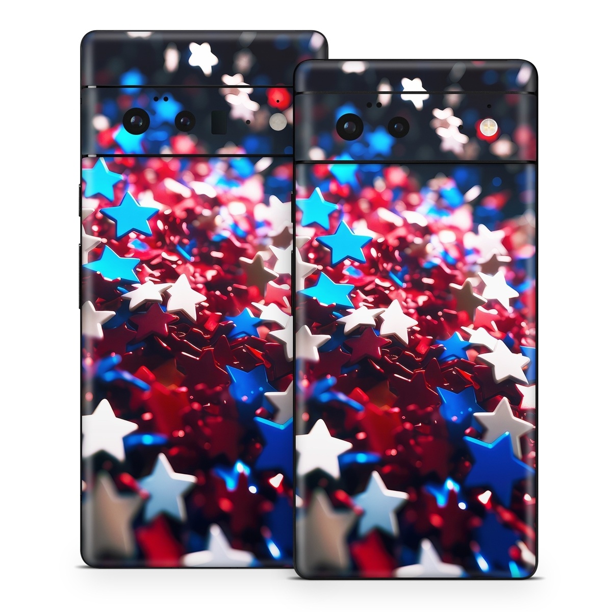 Google Pixel 6 Series Skin design of Colorfulness, Petal, Plant, Magenta, Font, Electric blue, Event, Close-up, Macro photography, Flowering plant, with red, blue, white, black colors