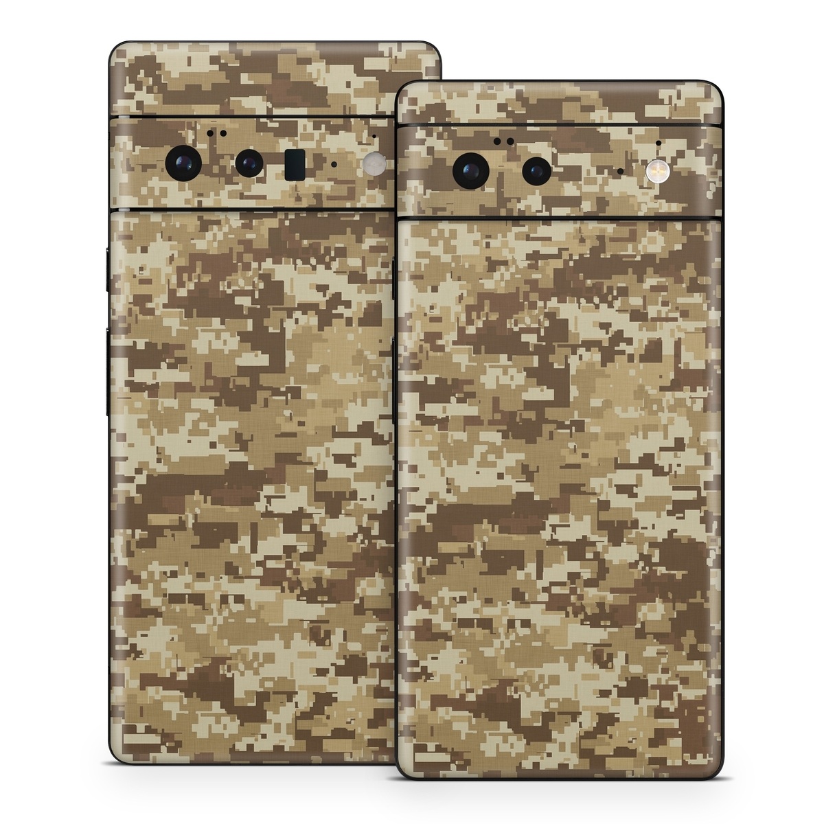 Google Pixel 6 Series Skin design of Military camouflage, Brown, Pattern, Camouflage, Wall, Beige, Design, Textile, Uniform, Flooring, with brown colors