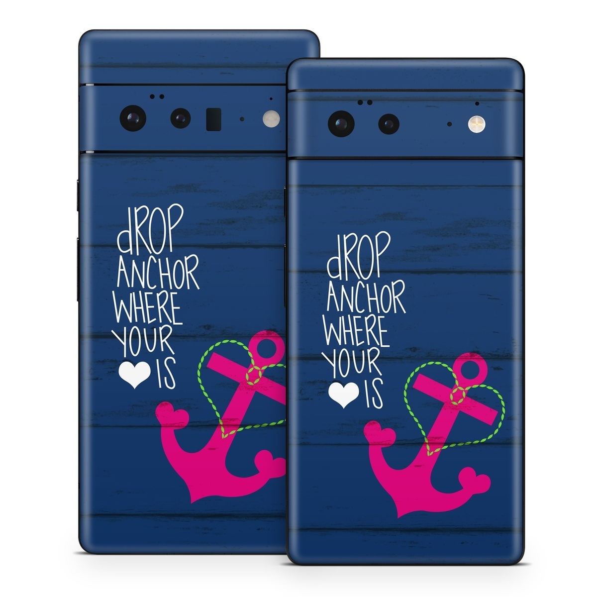 Google Pixel 6 Series Skin design of Font, Text, Love, Heart, Illustration, Anchor, Graphic design, Gesture, with black, purple, gray, red, blue, white colors