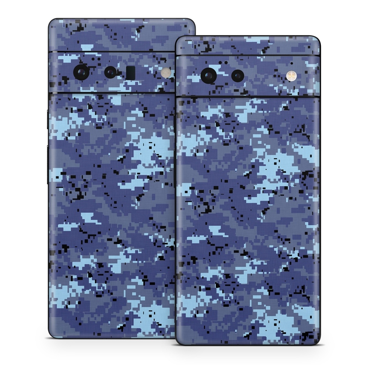 Google Pixel 6 Series Skin design of Blue, Purple, Pattern, Lavender, Violet, Design, with blue, gray, black colors