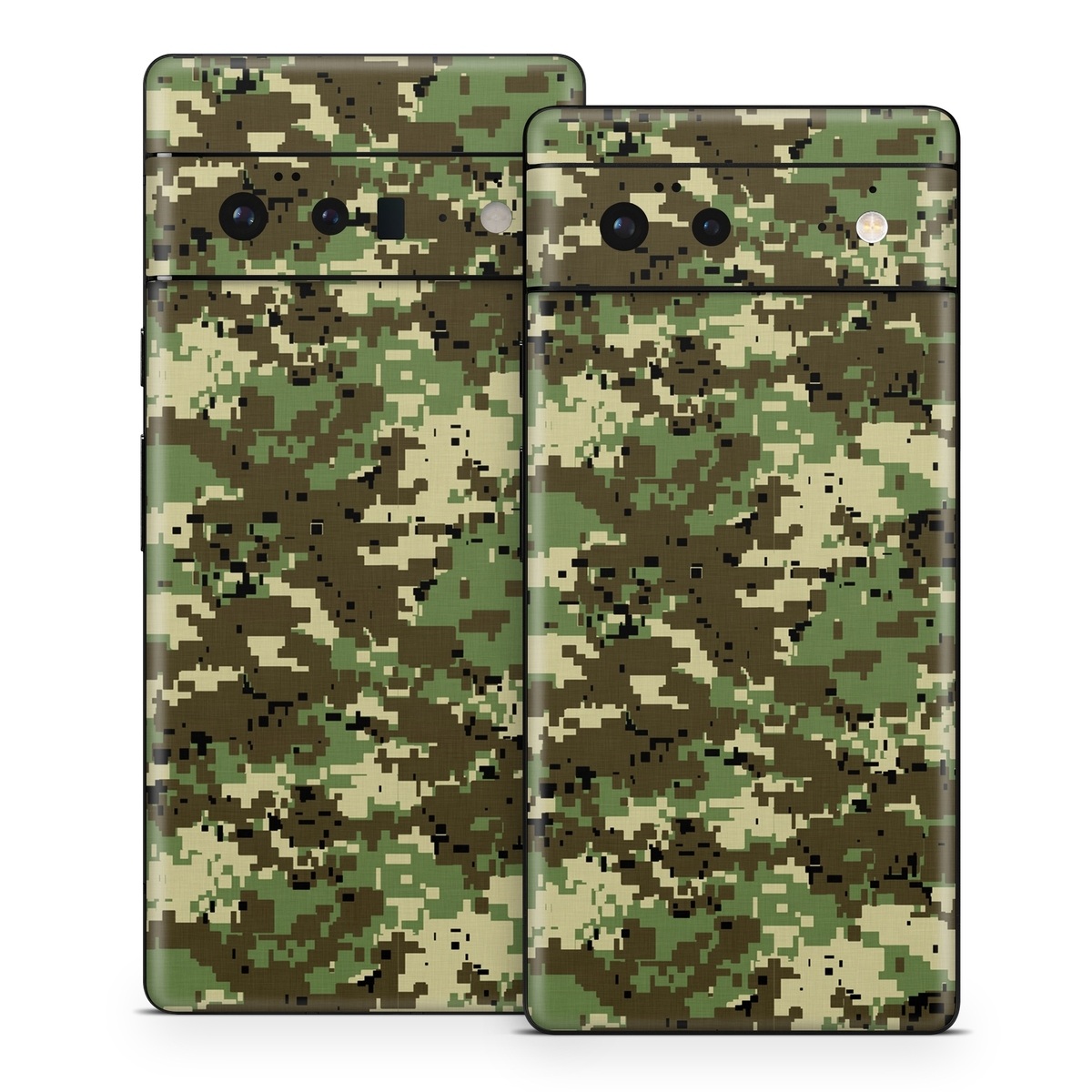 Google Pixel 6 Series Skin design of Military camouflage, Pattern, Camouflage, Green, Uniform, Clothing, Design, Military uniform, with black, gray, green colors