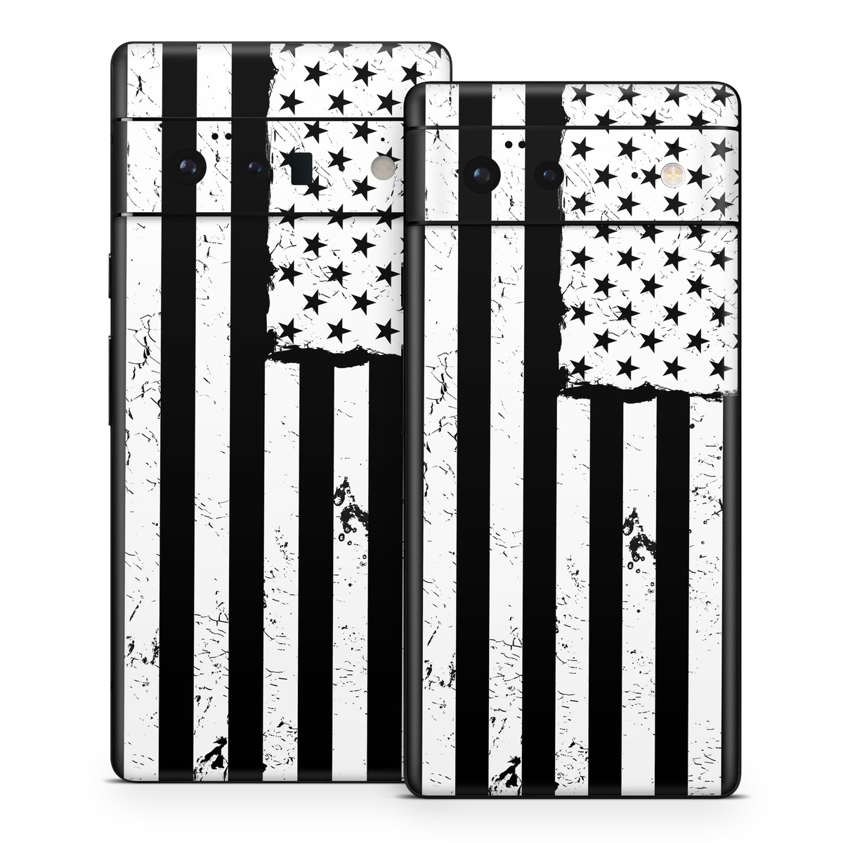 Google Pixel 6 Series Skin design of Line, Black-and-white, Text, Monochrome, Pattern, Design, Monochrome photography, Font, Parallel, Style, with white, black colors