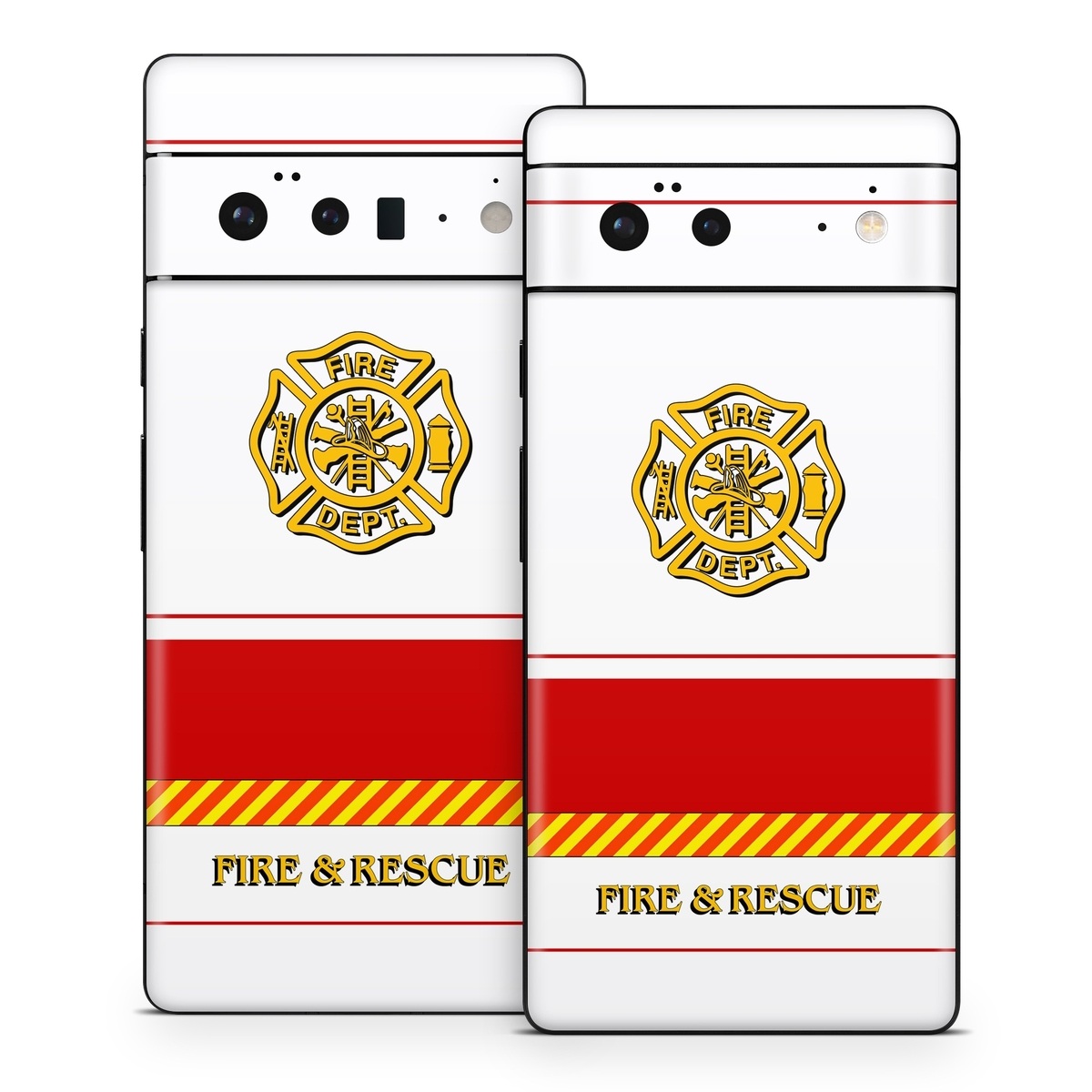 Google Pixel 6 Series Skin design of Military rank, Flag, with white, red, yellow colors