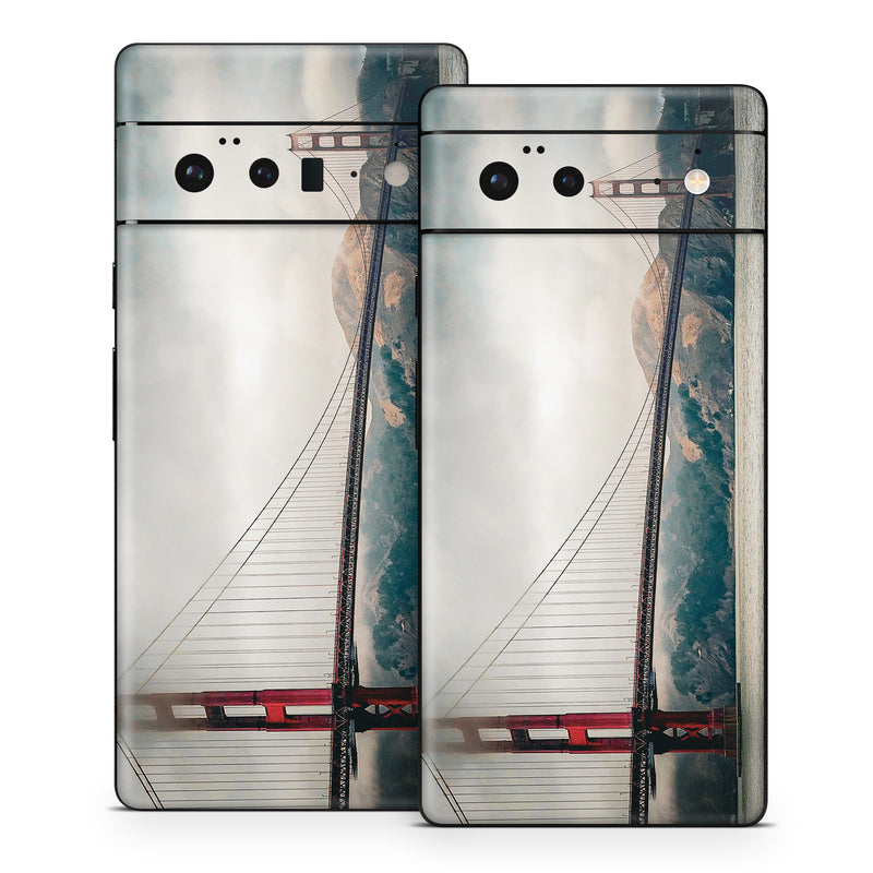 Google Pixel 6 Series Skin design of Bridge, Sky, Water, Cable-stayed bridge, Suspension bridge, Coastal and oceanic landforms, Bridge–tunnel, Sea, List of nonbuilding structure types, Ocean