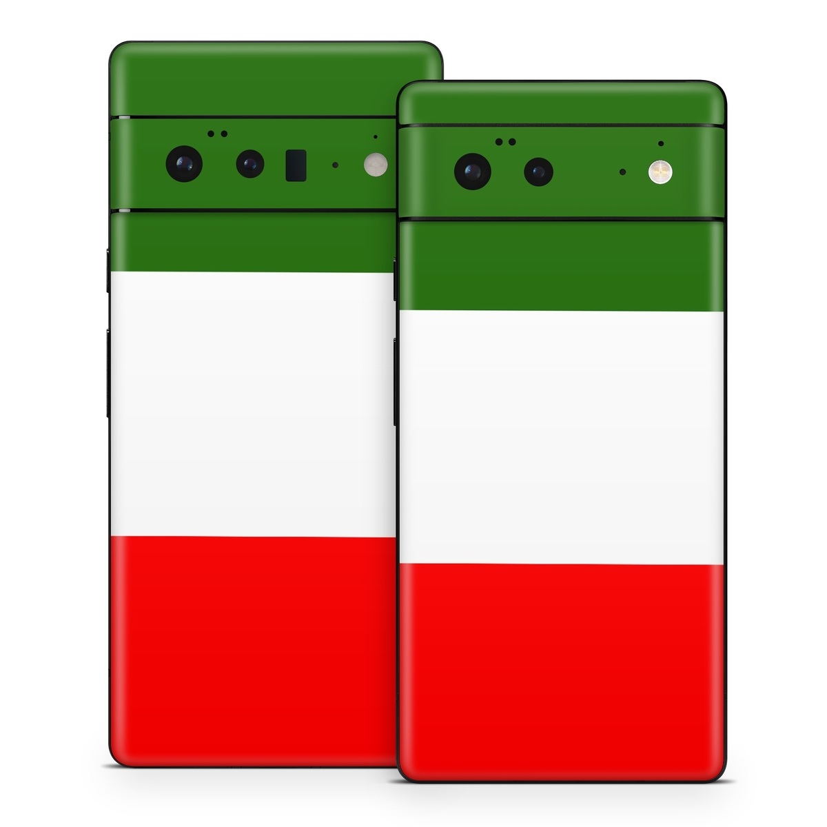 Google Pixel 6 Series Skin design of Green, Red, Pink, Turquoise, Material property, Magenta, Font, Rectangle, Pattern, Graphic design, with white, red, green colors