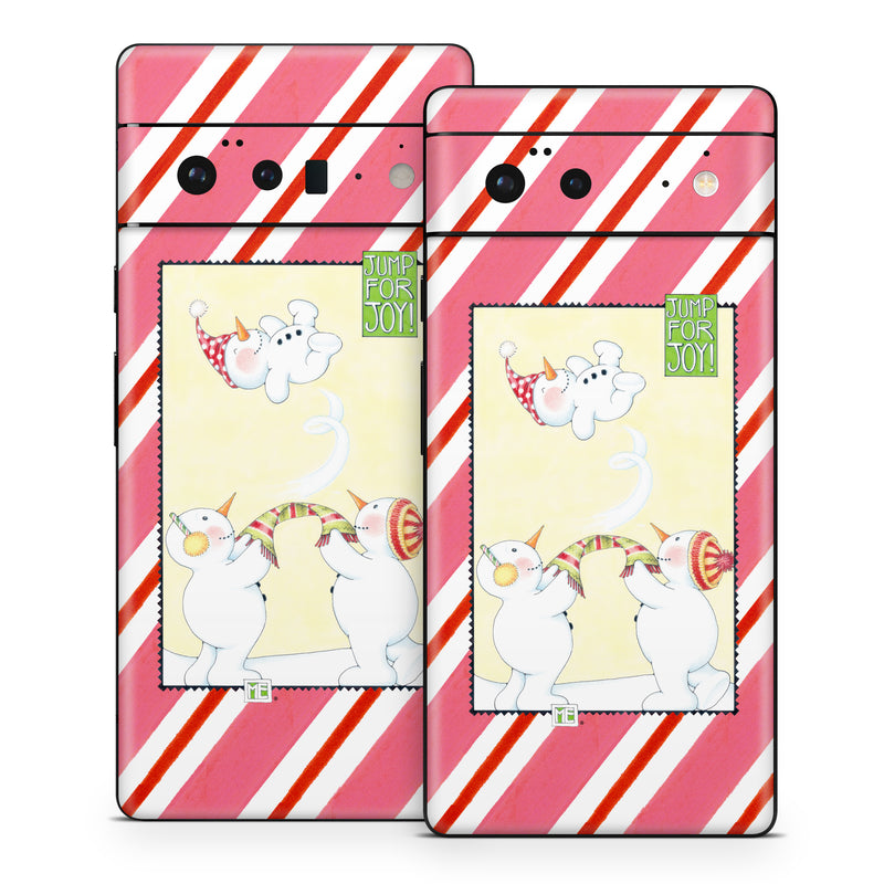Google Pixel 6 Series Skin design of White, Textile, Creative arts, Art, Rectangle, Pattern, Happy, Font, Illustration, Design, with white, black, yellow, red, pink, green, orange colors