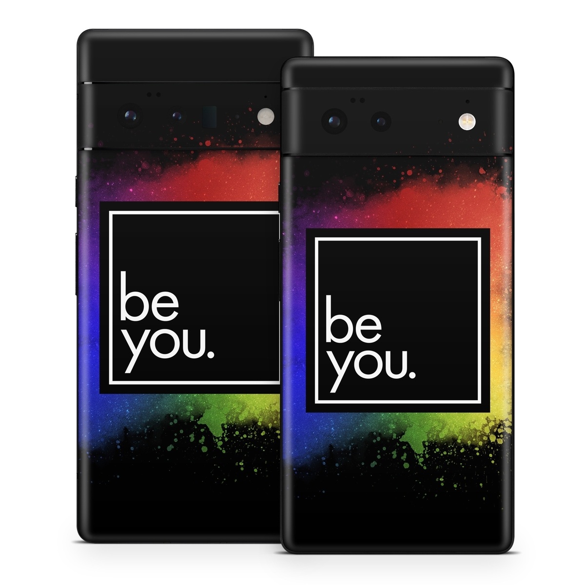 Google Pixel 6 Series Skin design of Text, Font, Sky, Graphic design, Line, Illustration, Logo, Graphics, Night, Space, with black, white, blue, purple, green, yellow, orange, red colors