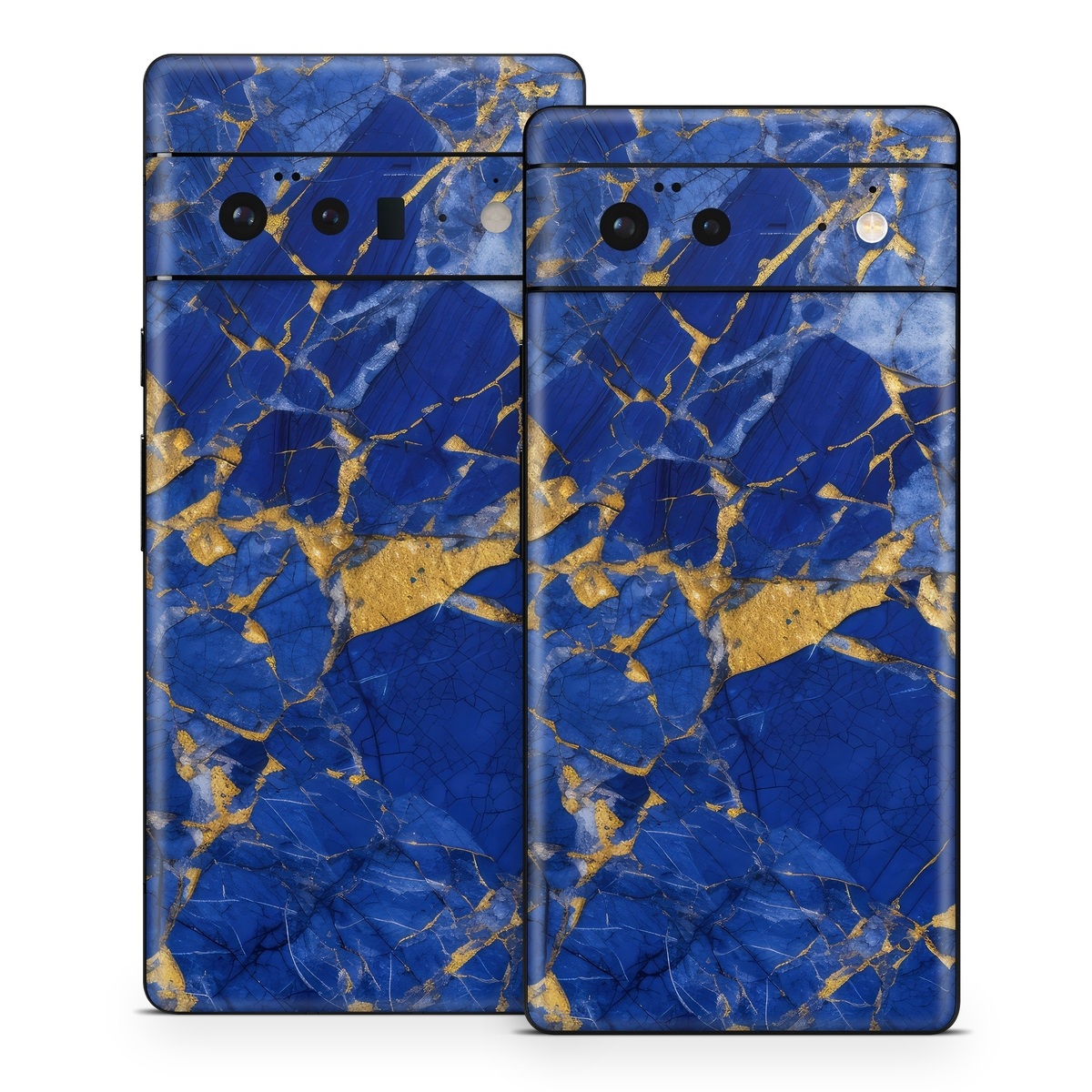 Google Pixel 6 Series Skin design of Liquid, Blue, Azure, Fluid, Pattern, Electric blue, Tints and shades, Transparent material, Water, Symmetry, with blue, yellow, brown, orange colors