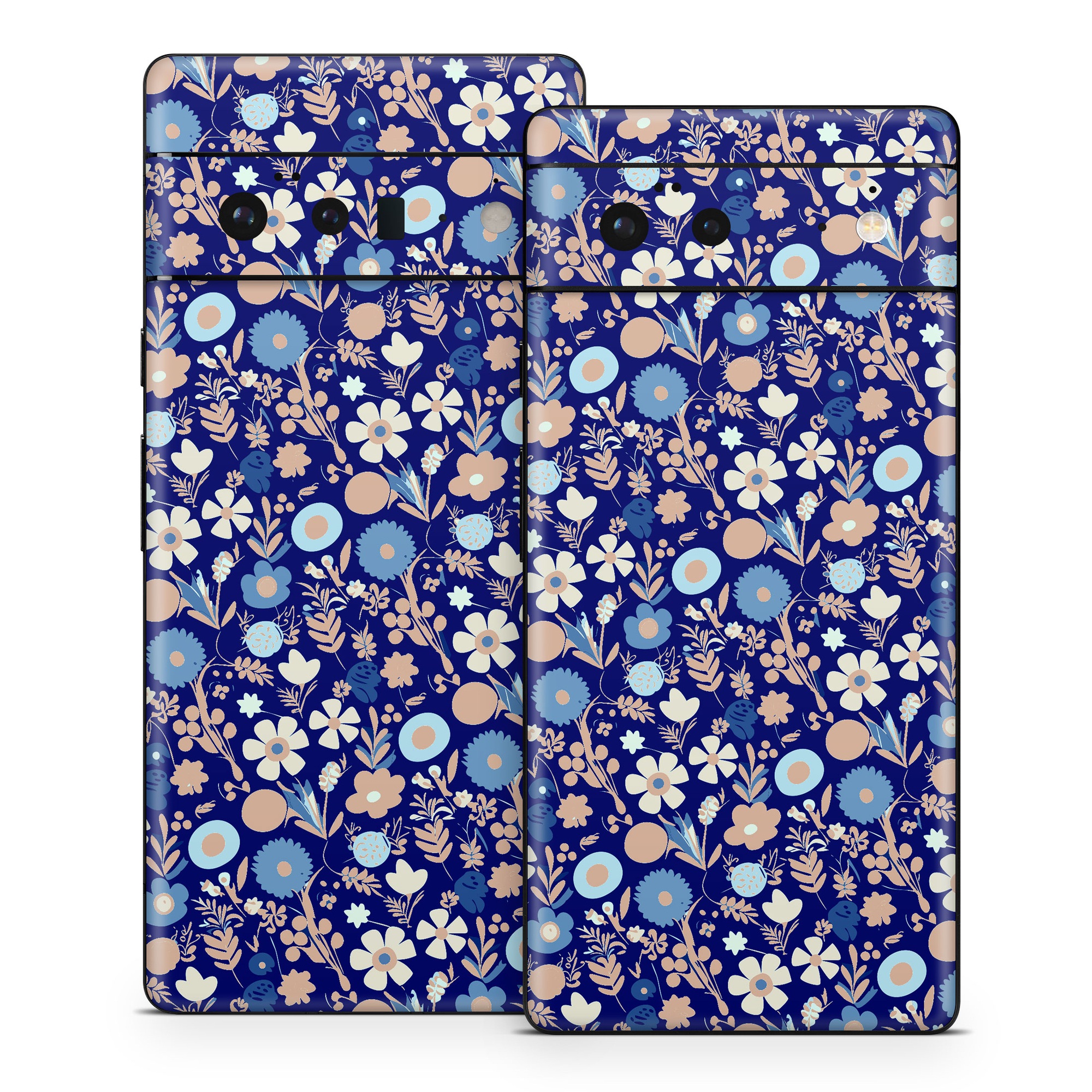 Google Pixel 6 Series Skin design of Pattern, Art, Symmetry, Circle, Electric blue, with blue, white, pink colors