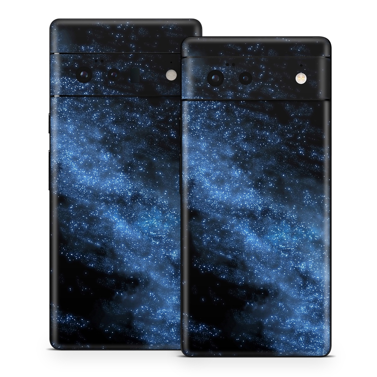 Google Pixel 6 Series Skin design of Sky, Atmosphere, Black, Blue, Outer space, Atmospheric phenomenon, Astronomical object, Darkness, Universe, Space, with black, blue colors
