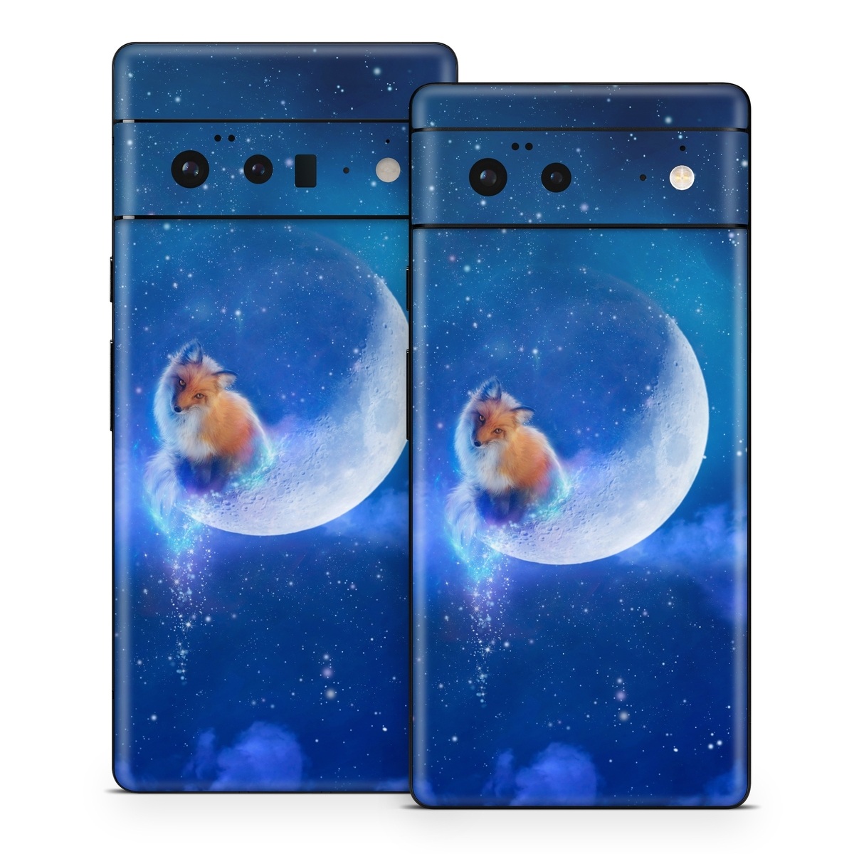 Google Pixel 6 Series Skin design of Sky, Atmosphere, Astronomical object, Outer space, Space, Universe, Illustration, Nebula, Galaxy, Fictional character, with blue, black, gray colors