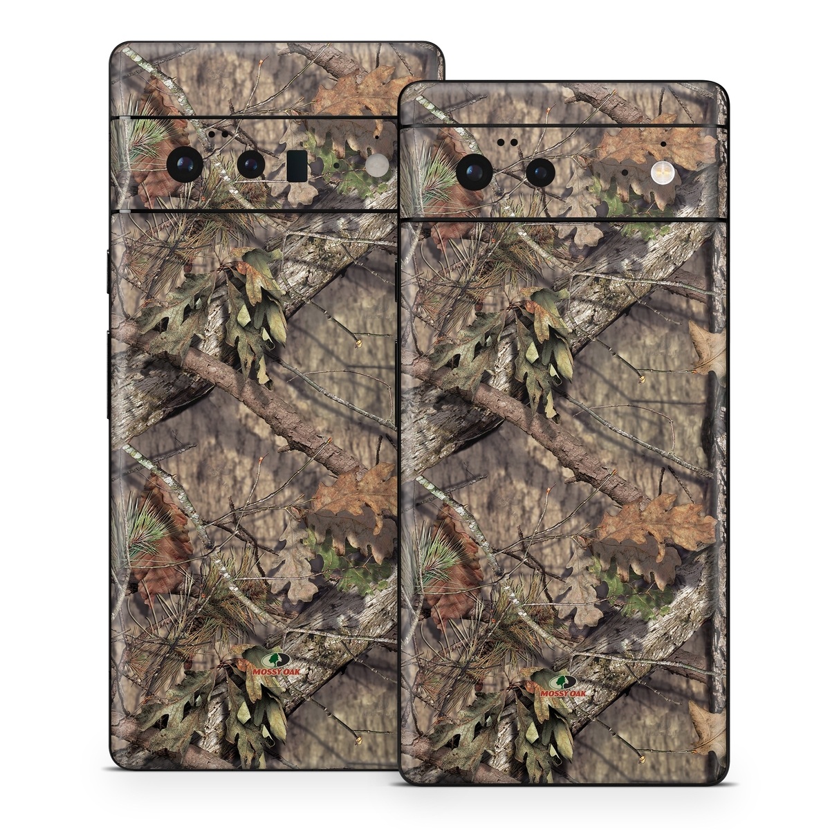 Google Pixel 6 Series Skin design of shellbark hickory, Camouflage, Tree, Branch, Trunk, Plant, Leaf, Adaptation, Wood, Twig, with orange, green, red, black, gray colors