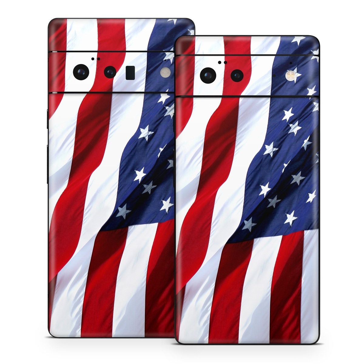 Google Pixel 6 Series Skin design of Flag, Flag of the united states, Flag Day (USA), Veterans day, Memorial day, Holiday, Independence day, Event, with red, blue, white colors