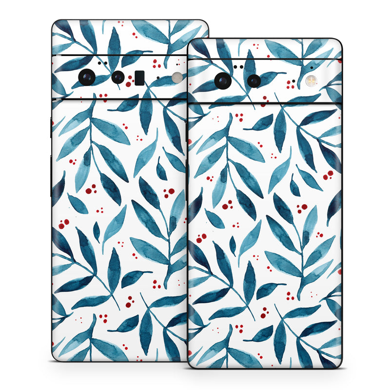 Google Pixel 6 Series Skin design of White, Azure, Textile, Art, Aqua, Material property, Symmetry, Creative arts, Pattern, Electric blue, with white, blue, red colors