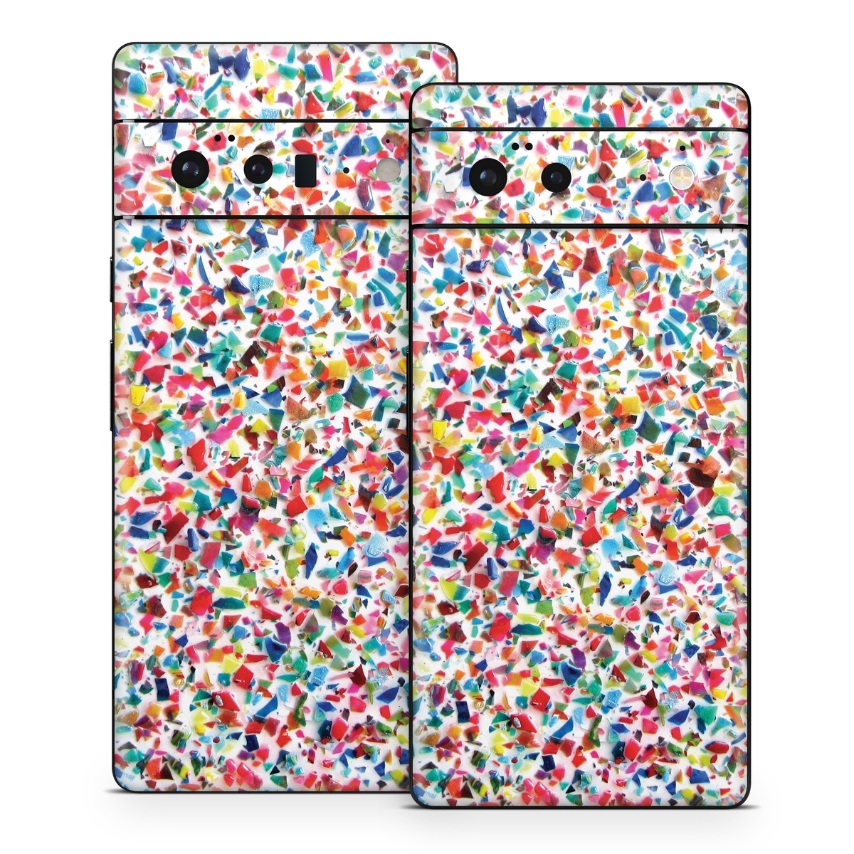 Google Pixel 6 Series Skin design of Pattern, Wrapping paper, with red, orange, pink, blue, green, yellow colors