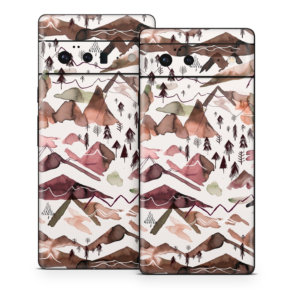 Google Pixel 6 Series Skin design of Pattern, Design, Leaf, Camouflage, Military camouflage, Illustration, Art, with white, red, black, gray colors