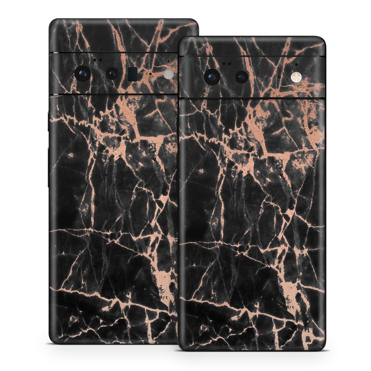 Google Pixel 6 Series Skin design of Branch, Black, Twig, Tree, Brown, Sky, Atmosphere, Plant, Winter, Night, with black, pink colors