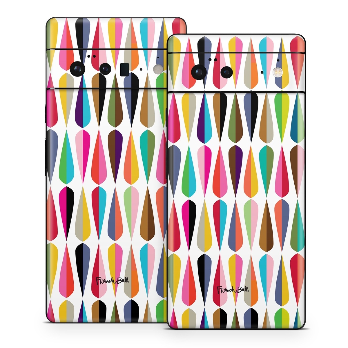 Google Pixel 6 Series Skin design of Colorfulness, Font, Pink, Magenta, Material property, Art, Symmetry, Circle, Pattern, Tints and shades, with white, blue, pink, purple, orange, red, yellow, green, purple colors