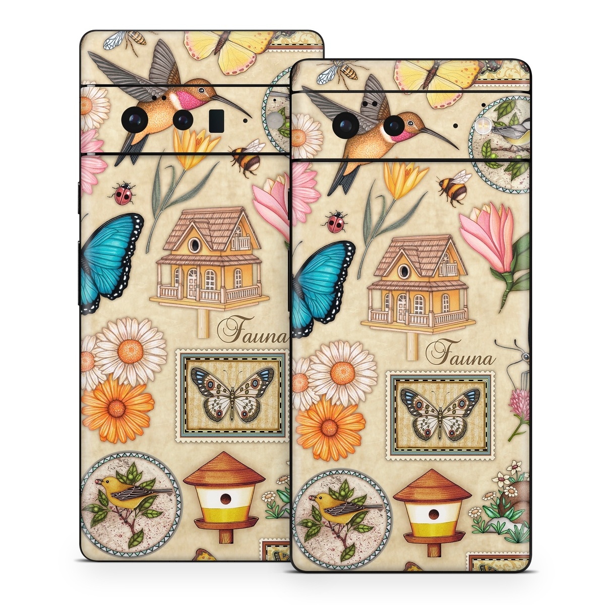 Google Pixel 6 Series Skin design of Butterfly, Insect, Moths and butterflies, Cynthia (subgenus), Pollinator, Brush-footed butterfly, Organism, Invertebrate, Lepidopterist, Clip art, with gray, green, black, red, blue colors