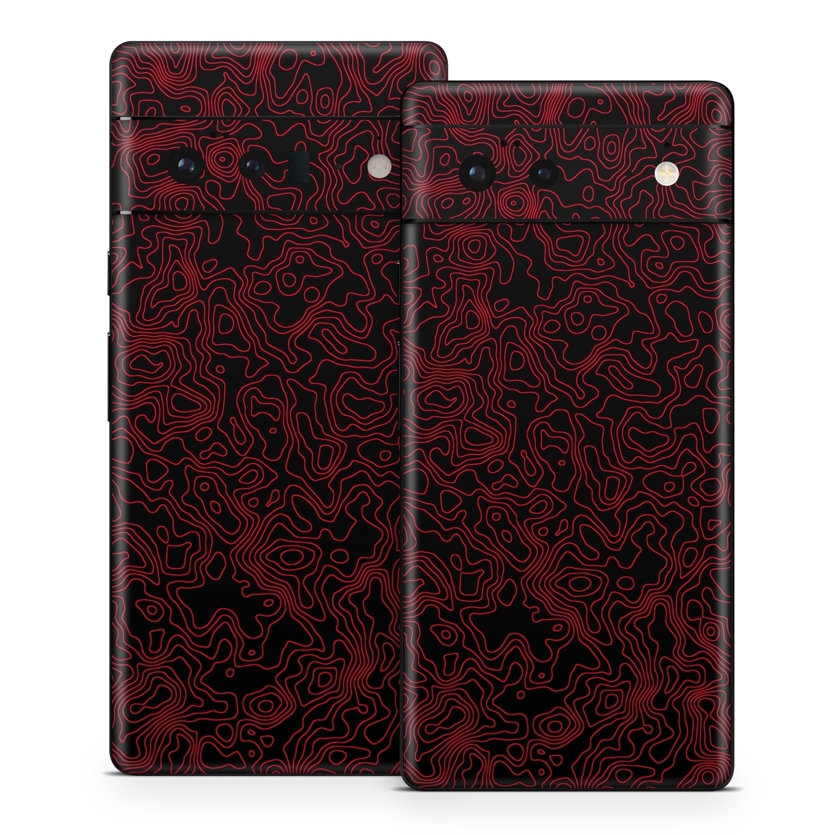 Google Pixel 6 Series Skin design of Pink, Art, Motif, Magenta, Font, Pattern, Symmetry, Rectangle, Circle, Electric blue, with black, red colors