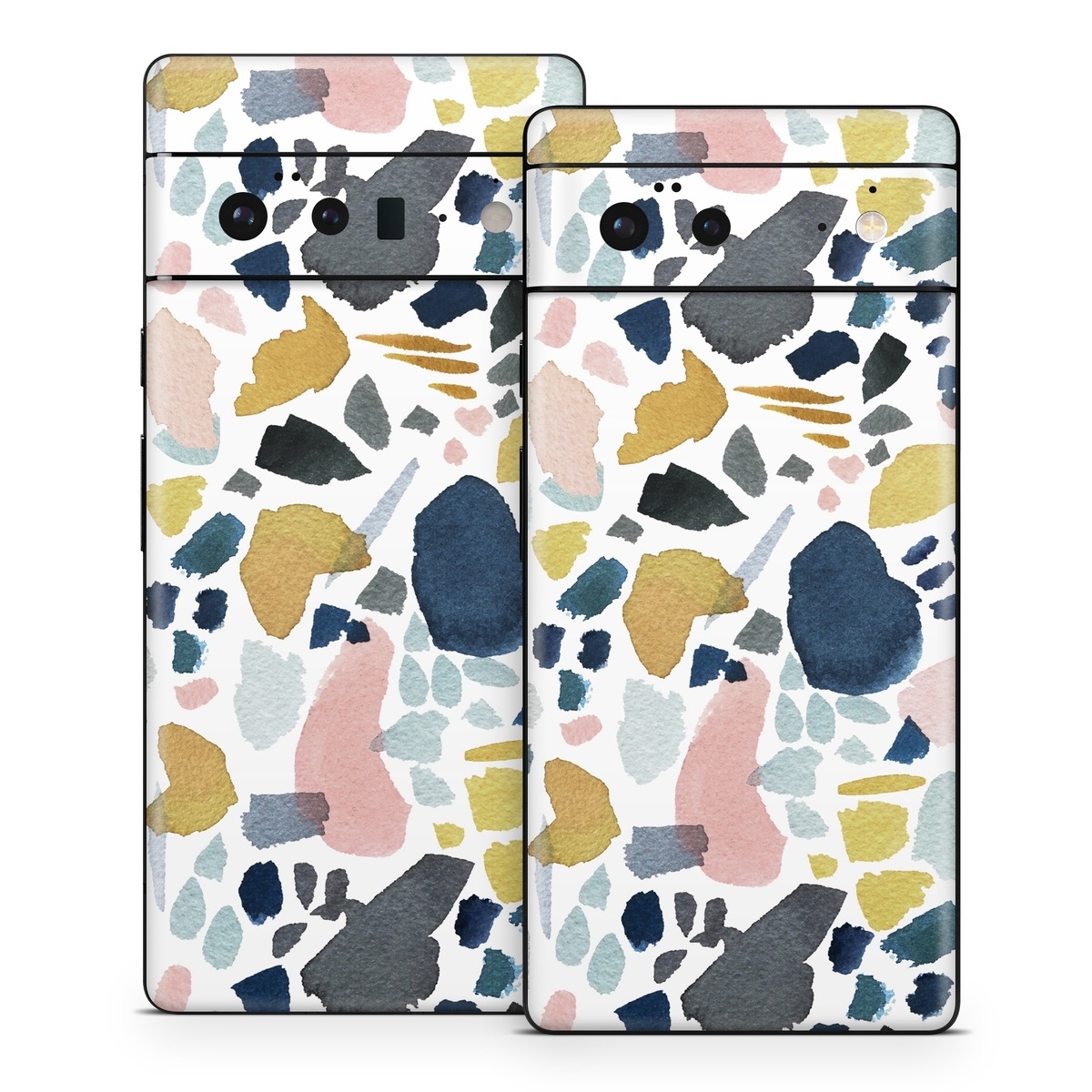 Google Pixel 6 Series Skin design of Pattern, Aqua, Teal, Design, Textile, with white, blue, yellow, orange, pink, black colors