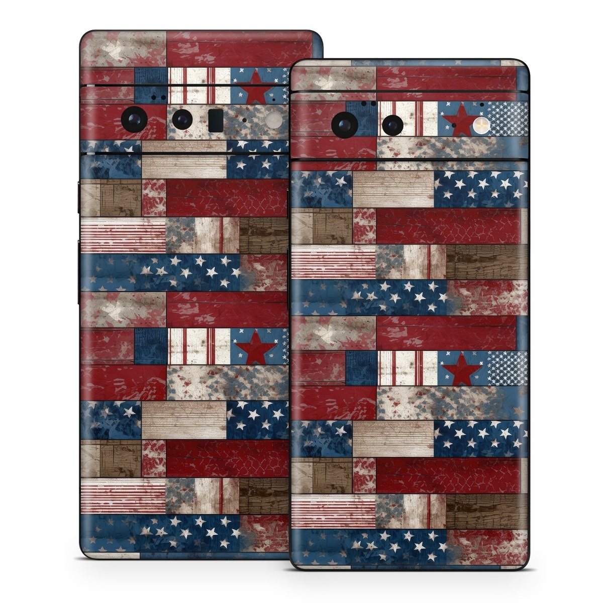 Google Pixel 6 Series Skin design of Photograph, White, Blue, Rectangle, Azure, Textile, Creative arts, Red, Line, Art, with red, blue, white, brown, gray, black colors