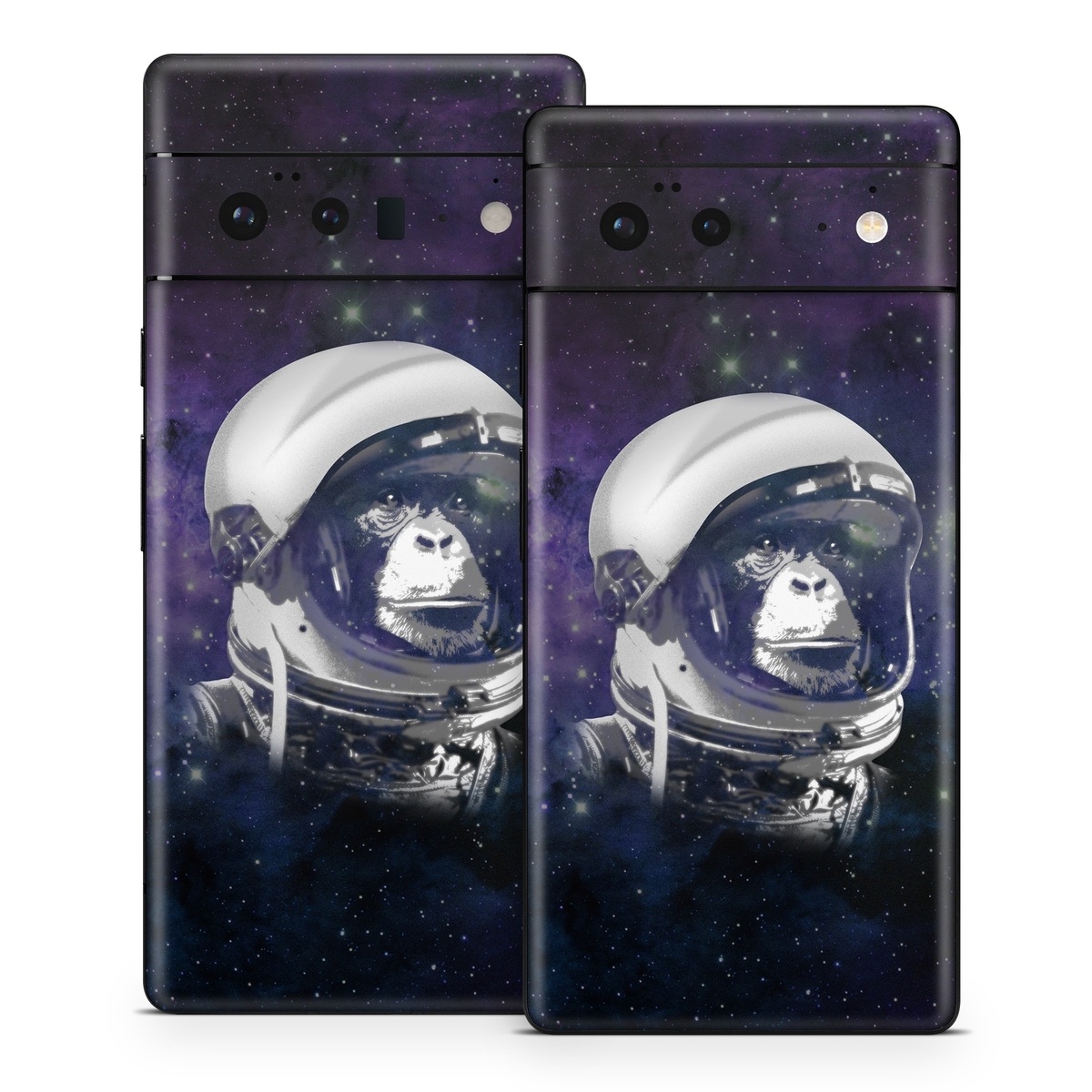 Google Pixel 6 Series Skin design of Helmet, Astronaut, Personal protective equipment, Illustration, Space, Outer space, Headgear, Fictional character, Sports gear, Football gear, with black, gray, blue, white colors
